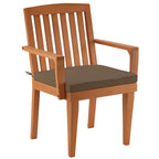 Eucalyptus Grandis Wood Dining Armchair, Chocolate by National Tree Company - N/A