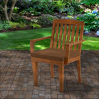 Eucalyptus Grandis Wood Dining Armchair, Chocolate by National Tree Company - N/A
