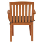 Eucalyptus Grandis Wood Dining Armchair, Chocolate by National Tree Company - N/A