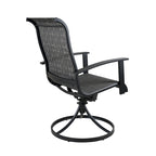 Teslin Iron Frame Swivel Dining Chair (Set of 2)