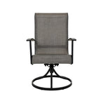 Teslin Iron Frame Swivel Dining Chair (Set of 2)