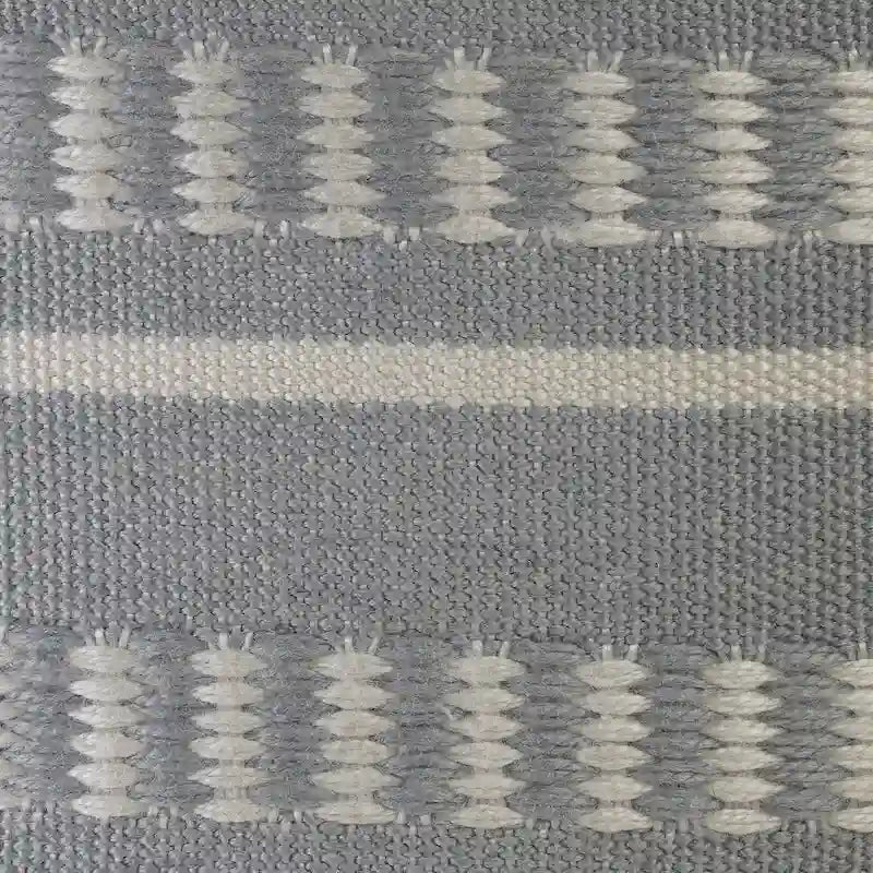 Sevita Dash and Stripe Geometric Indoor Outdoor Pouf - 20  x 20  x 20