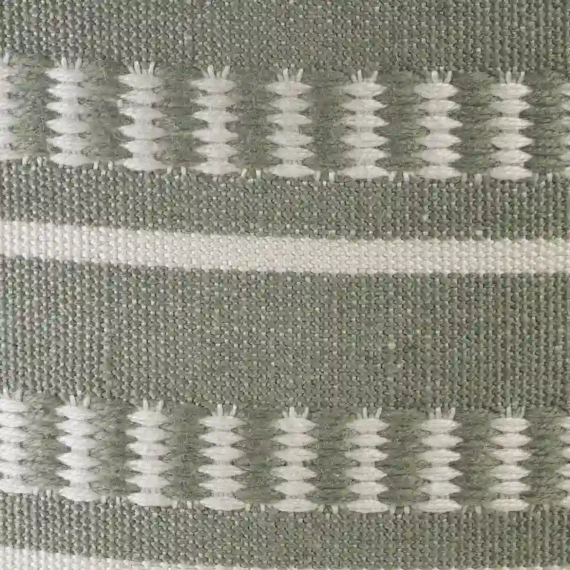 Sevita Dash and Stripe Geometric Indoor Outdoor Pouf - 20  x 20  x 20