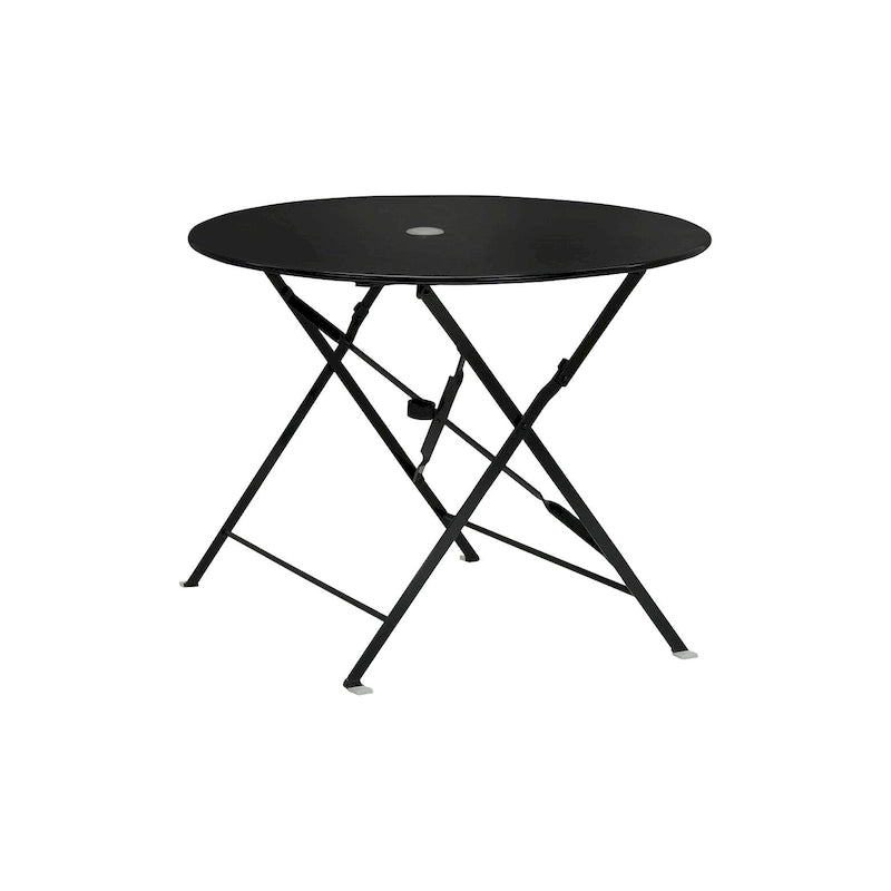 Carolina Living Bistro 36  Round Folding Outdoor Table - Umbrella Hole