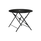 Carolina Living Bistro 36  Round Folding Outdoor Table - Umbrella Hole