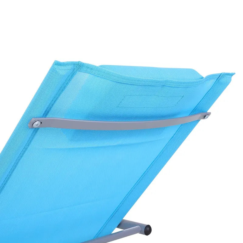 Outsunny Zero Gravity Chaise Rocker Patio Lounge Chairs with Recliner w/ Detachable Pillow & Weather-Fighting Fabric