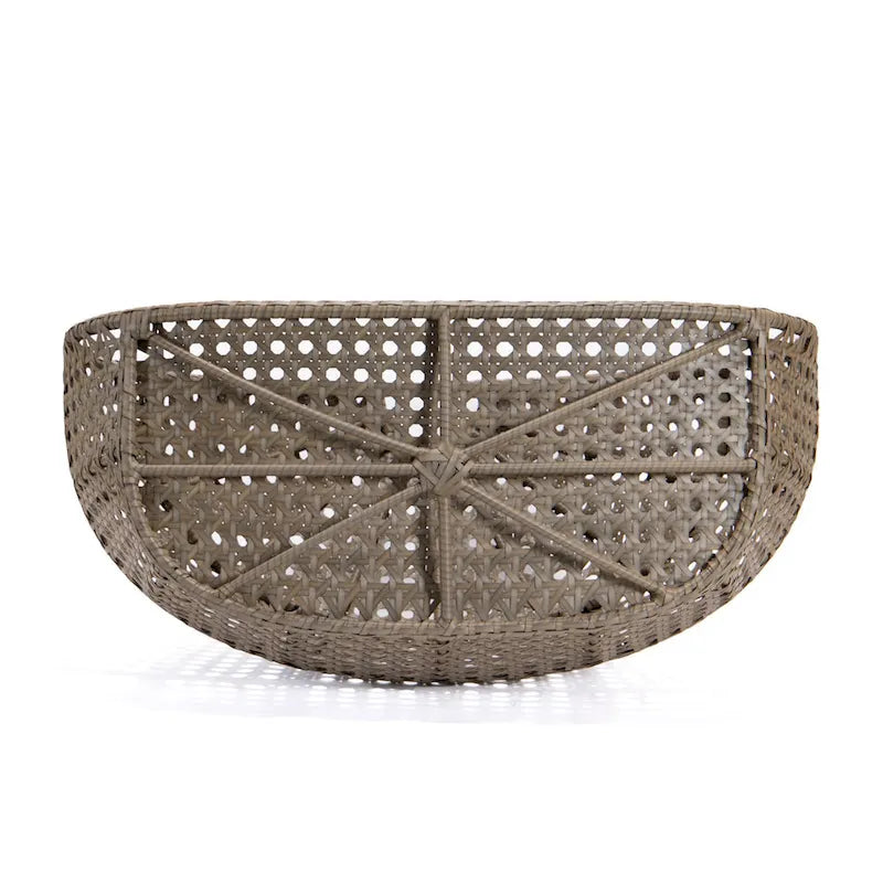 Charcoal Wicker Hanging Double-Seat Swing Chair with Stand with Cushion