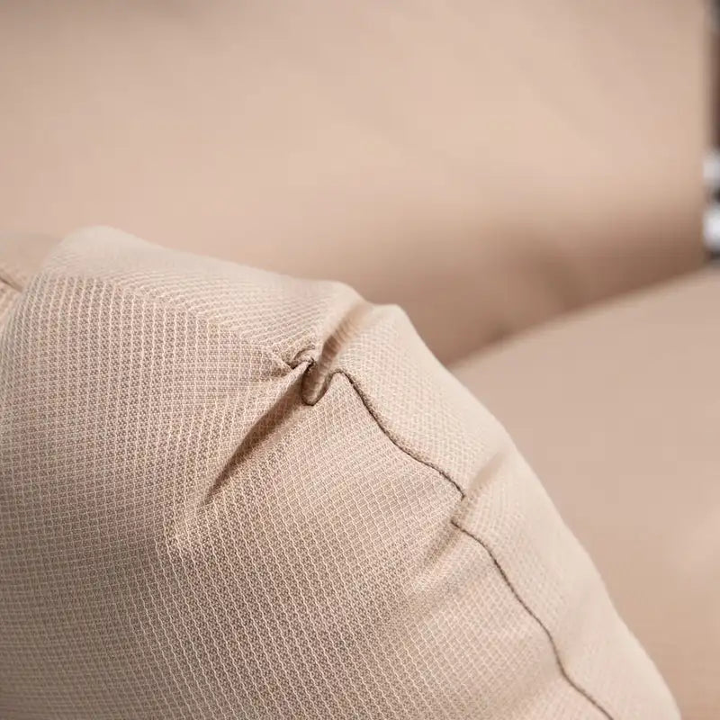 Charcoal Wicker Hanging Double-Seat Swing Chair with Stand with Cushion