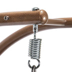 Charcoal Wicker Hanging Double-Seat Swing Chair with Stand with Cushion