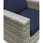 Wicker/Rattan 11 piece sectional Seating Group with Sunbrella Cushions