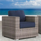 Wicker/Rattan 11 piece sectional Seating Group with Sunbrella Cushions