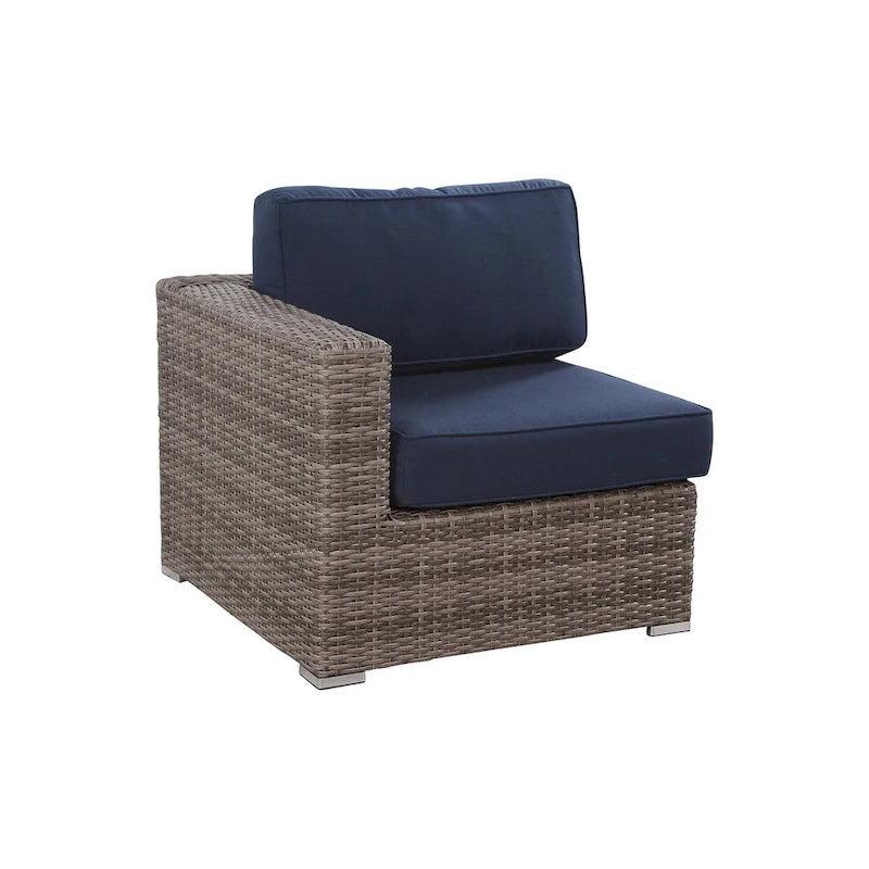 Wicker/Rattan 11 piece sectional Seating Group with Sunbrella Cushions