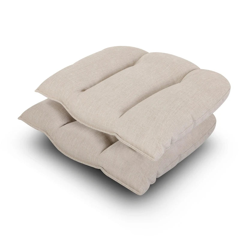 Outdoor 2-Piece Woven Rope Conversation Chair Set with Cushions