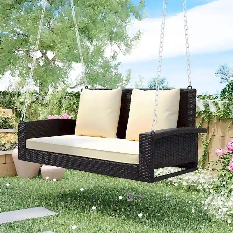 Ouyessir Rattan Swing Bench