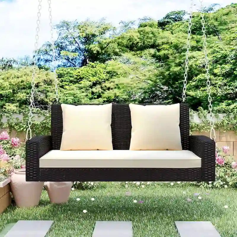 Ouyessir Rattan Swing Bench