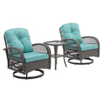 3pcs Outdoor Furniture Modern Wicker set