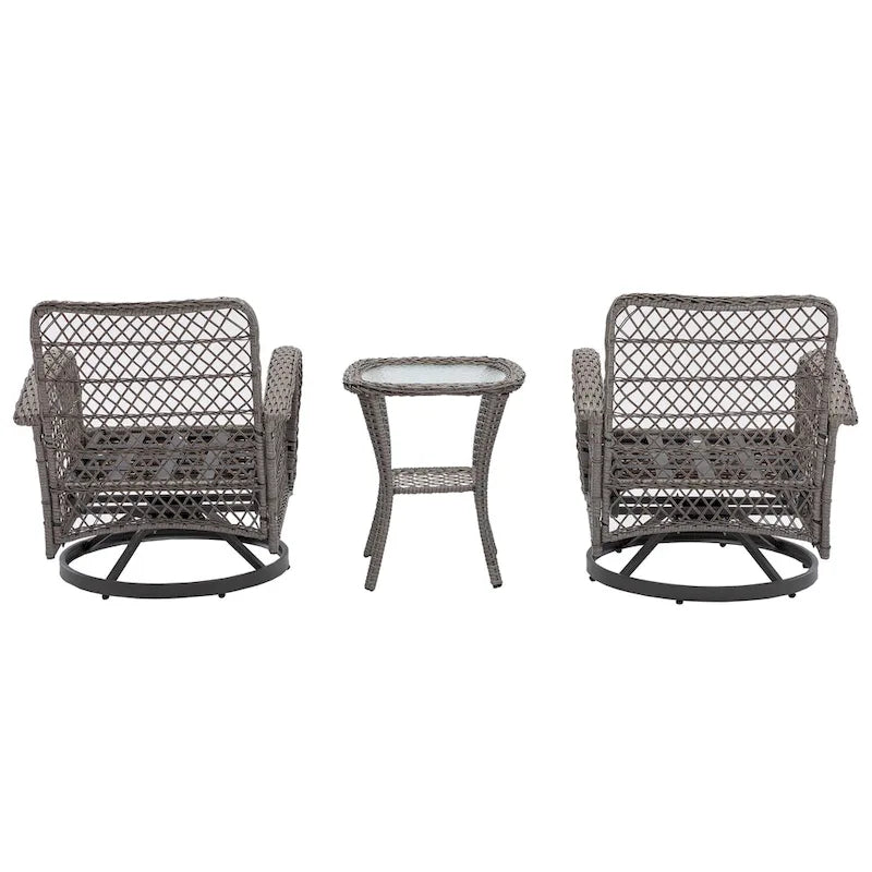 3pcs Outdoor Furniture Modern Wicker set