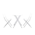 3 Piece Outdoor Premium Steel Patio Bistro Set