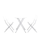 3 Piece Outdoor Premium Steel Patio Bistro Set