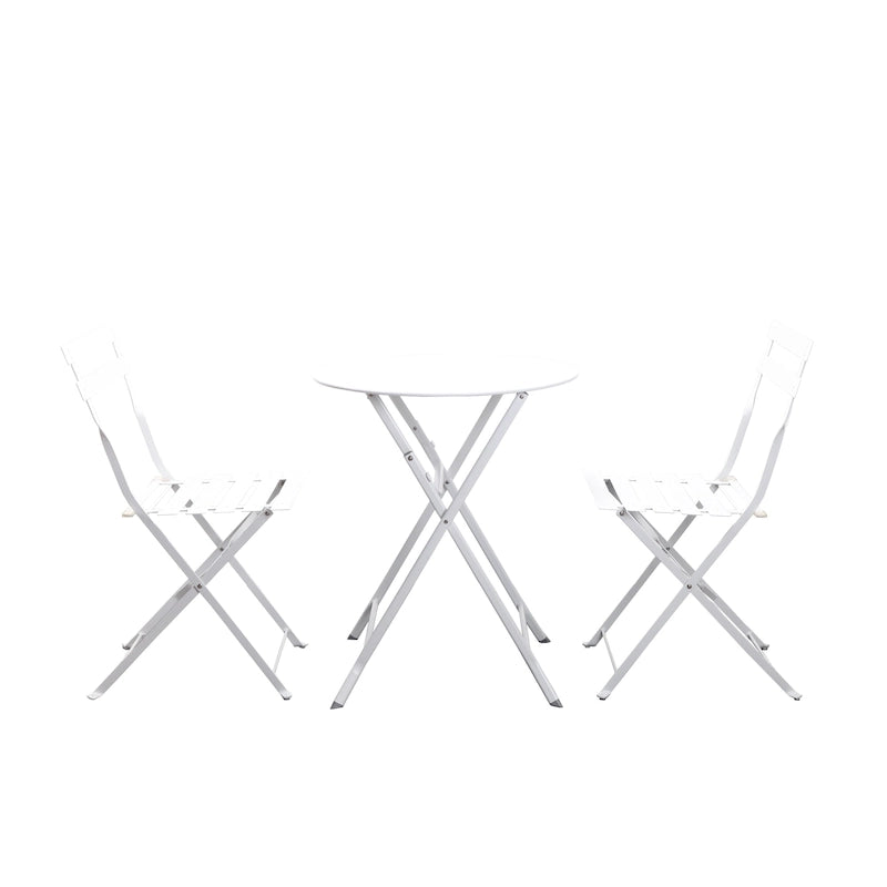 3 Piece Outdoor Premium Steel Patio Bistro Set