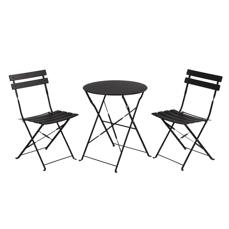 3 Piece Outdoor Premium Steel Patio Bistro Set