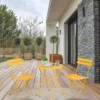 3 Piece Outdoor Premium Steel Patio Bistro Set