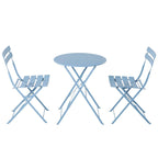 3 Piece Outdoor Premium Steel Patio Bistro Set