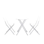 3 Piece Outdoor Premium Steel Patio Bistro Set