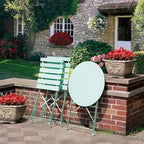 3 Piece Outdoor Premium Steel Patio Bistro Set