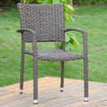 Ibiza Resin Wicker/Aluminum Outdoor Dining Chair