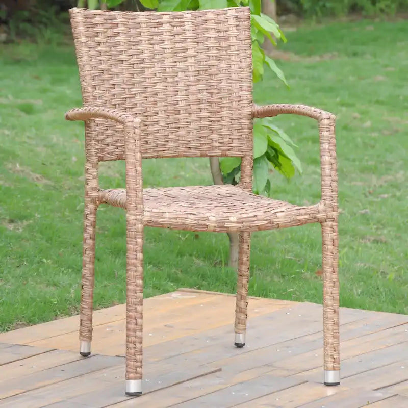 Ibiza Resin Wicker/Aluminum Outdoor Dining Chair