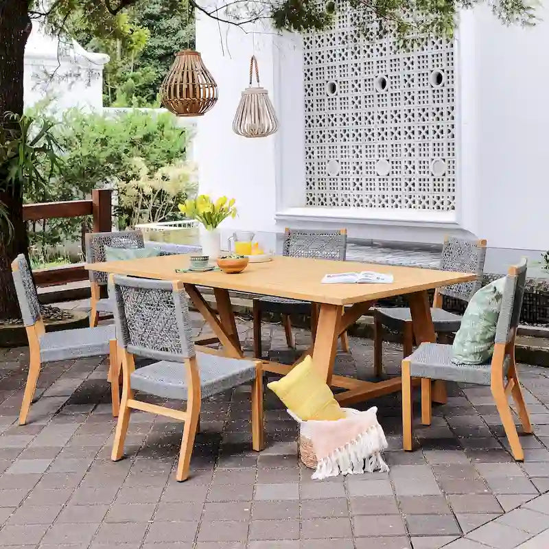 Cambridge Casual Nassau 7-piece Teak Outdoor Dining Set