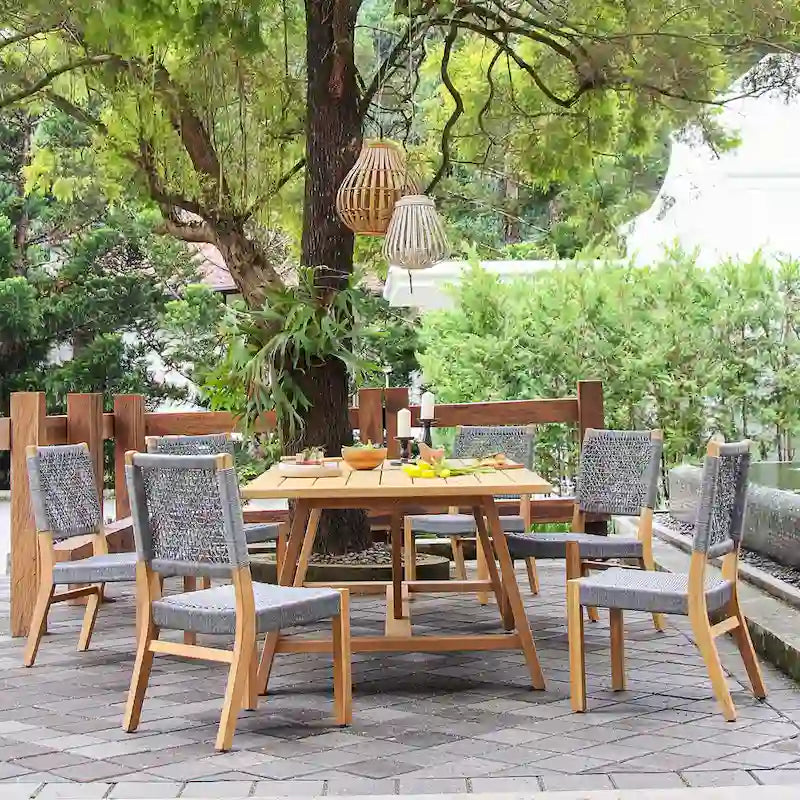 Cambridge Casual Nassau 7-piece Teak Outdoor Dining Set