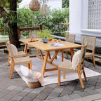 Cambridge Casual Nassau 7-piece Teak Outdoor Dining Set