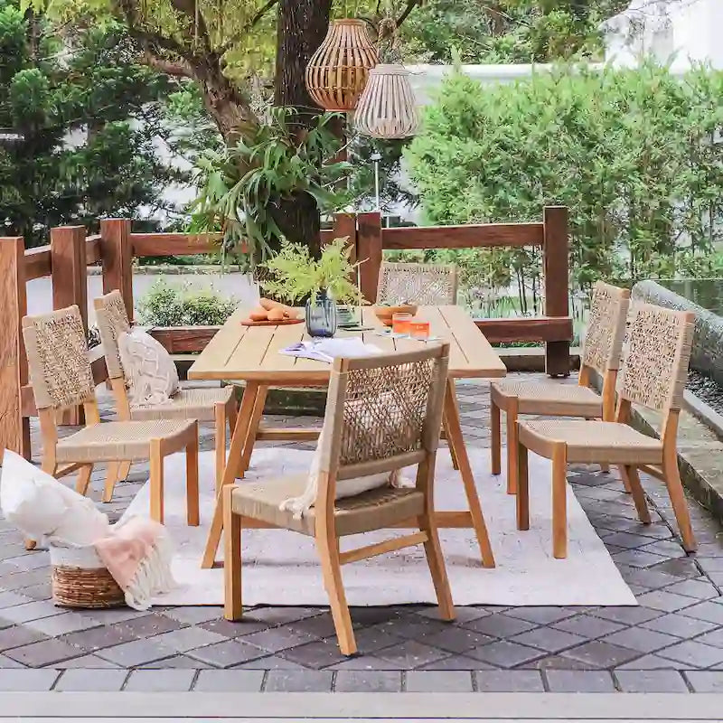 Cambridge Casual Nassau 7-piece Teak Outdoor Dining Set
