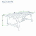 Cambridge Casual Nassau 7-piece Teak Outdoor Dining Set