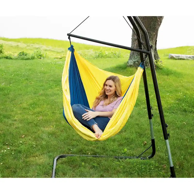 Ceara Patio Hammock Swing Chair With Carrying Pouch Portable Outdoor Hammock Tree Swing Seat For Travel Camping - 55 x 39 inch