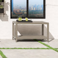 Homestyles Sustain Gray Wood Outdoor Sofa Table - 46   x 18   x 28