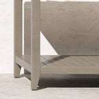 Homestyles Sustain Gray Wood Outdoor Sofa Table - 46   x 18   x 28