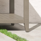 Homestyles Sustain Gray Wood Outdoor Sofa Table - 46   x 18   x 28