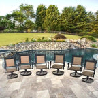 Clihome Aluminum Dining Chairs (Set of 2/4/6) With Rattan Cushion