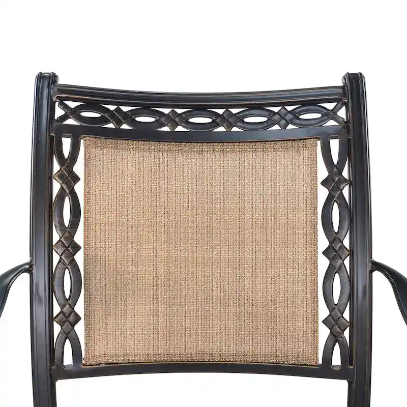 Clihome Aluminum Dining Chairs (Set of 2/4/6) With Rattan Cushion