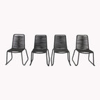 M4H Set of 4 Neil Stackable Outdoor Dining Armless Chair