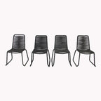 M4H Set of 4 Neil Stackable Outdoor Dining Armless Chair