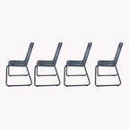 M4H Set of 4 Neil Stackable Outdoor Dining Armless Chair