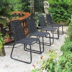 M4H Set of 4 Neil Stackable Outdoor Dining Armless Chair