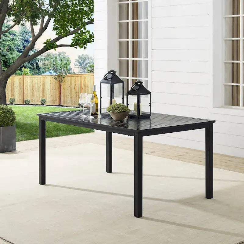 Crosley Kaplan Outdoor Dining Table - 60 W x 37 D x 28.5 H