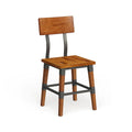 2 Pack Commercial Grade Rustic Antique Industrial Style Wood Dining Chair