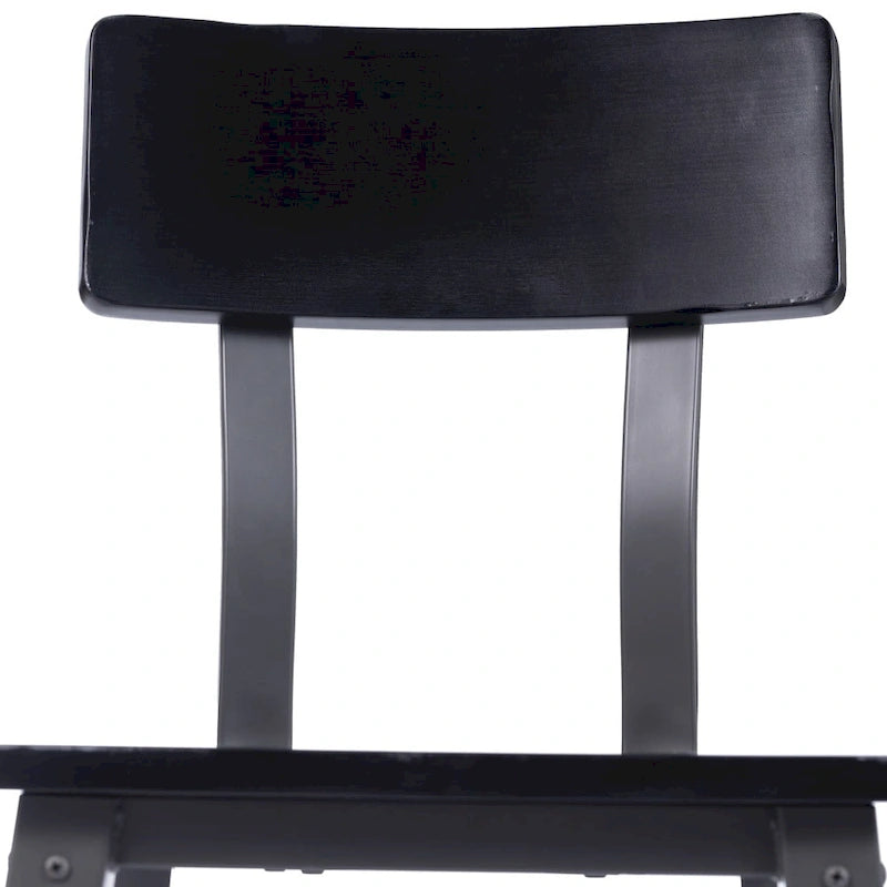 2 Pack Commercial Grade Rustic Antique Industrial Style Wood Dining Chair