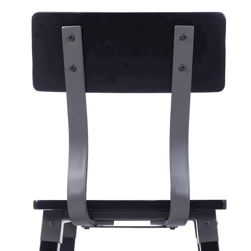 2 Pack Commercial Grade Rustic Antique Industrial Style Wood Dining Chair